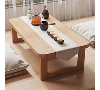 Table basse japonaise pliable - Pas de montage nécessaire, parfaite pour le salon, l'heure du thé, décoration d'intérieur - Design polyvalent et élégant pour économiser de l'espace (couleur : choix)