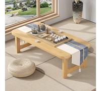 Table basse japonaise pliable - Petite conception robuste pour chambres et appartements - Compacte ne se déforme pas parfaite pour les espaces limités - Meuble minimaliste élégant