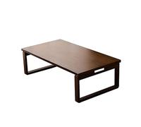Table basse japonaise pliante en bois massif pour la maison, le bureau, le salon (120 x 55 x 31 cm)