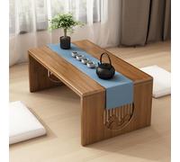 Table basse japonaise portable en bambou pliable pour salon, table basse de 80 cm, idéale pour salon de thé et décoration d'intérieur moderne