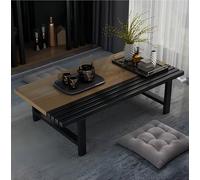 Table basse japonaise pour s'asseoir au sol - Table basse multifonctionnelle pour salle à manger et camping pour chambre à coucher, salon, balcon - Design compact 70 x 50 cm
