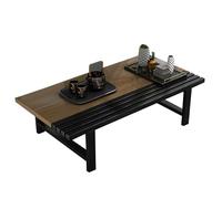 Table basse japonaise - Table basse en bois pour le thé, salle à manger rustique, accent pour salon, style ferme,