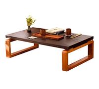 Table basse japonaise Zen Bay Window - Rétro 70 x 45 x 30 cm - Table basse pour salon - Idéale pour la cérémonie du thé Kung Fu et la méditation - Décoration d'intérieur élégante