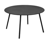 Table Basse Jardin Ronde En Acier Rio 70 Cm Gris