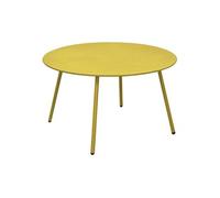 Table basse de jardin ronde acier cataphorèse - Rio - Ø 70 cm