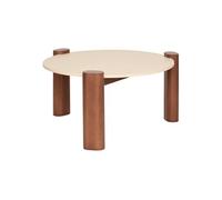 Atmosphera - Table basse Jilani 85,5x85,5 cm Beige et marron