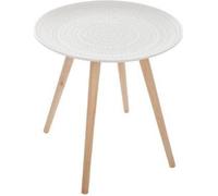 Table basse - JJA - Miléo - Plateau rond - Blanc - Design contemporain