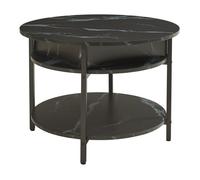 Table basse Kandas avec surface relevable effet marbre noir