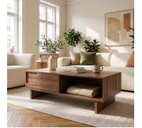 Table basse Katanshumn 110 x 55 x 39 cm effet noyer