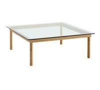 Table Basse Kofi 100x100 Chêne/ Transparent Transparent