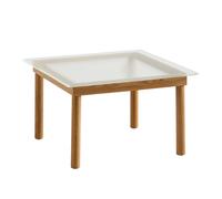 Table basse Kofi structure chêne 60x60cm water-based lacquered oak base