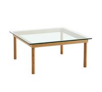 Table basse Kofi structure chêne 80x80cm water-based lacquered oak base