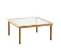 Table basse Kofi structure chêne 80x80cm water-based lacquered oak base
