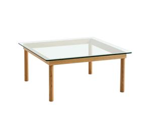 Table basse Kofi structure chêne 80x80cm water-based lacquered oak base