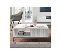 Table Basse Komodee NANAIMO STO1 Frontal en relief Blanc Blanc 68 x 104 x 48 cm