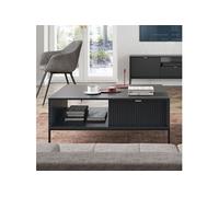 Table Basse Komodee NANAIMO STO1 Frontal en relief Noir Noir 68 x 104 x 48 cm