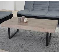 Table basse Kos T576, table de salon 40x110x60cm MVG-certifié ~ San Remo, pieds métal foncé