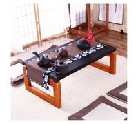 Table basse Kotatsu pliante - Table à manger bas en bois bas pour planches de plancher de la méditation lit latérale et utilisation des ordinateurs portables - compact 120x55x38cm pour le bureau de