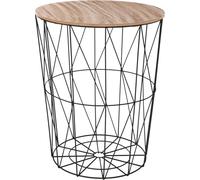 Table basse "Kumi" noir - D 47 cm - Atmosphera créateur d'intérieur