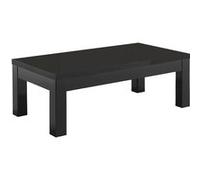 DEYTON - Table Basse L127cm Laquée Noir Brillant - Altobuy Noir