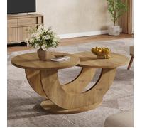 Table Basse - LITTLE TREE - Little Tree - Cadre en U - Rond - Chêne massif
