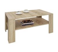 IDIMEX Table Basse Lorient, Table de Salon rectangulaire avec 1 étagère Espace de Rangement Ouvert, en mélaminé décor chêne Sonoma