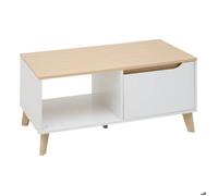 Table basse Luma rectangulaire 48x90cm blanc - 5five
