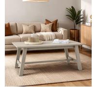 IDIMEX Table Basse LUZERNA rectangulaire pour Salon en Bois Massif Gris, 110 x 45 cm, Design Moderne Minimaliste, Pieds en Bois