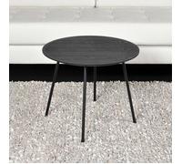 Table basse LYRA diamètre 55cm / Décor Chêne Noir