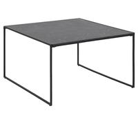 TABLE BASSE MARBRE Oxford noir 80x80 MÉTAL