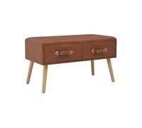 Table Basse Marron 80x40x46 Cm Similicuir - Vidaxl Marron