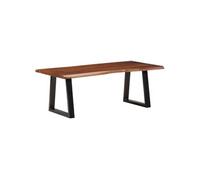 Vidaxl Table Basse Marron Miel 110x55x40 Cm Bois Massif D'acacia Marron