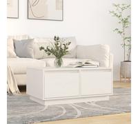 Table Basse Marron Miel 80x50x35 cm Bois Massif de Pin Table d'Appoint vidaXL