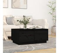 Table Basse Marron Miel 80x50x35 cm Bois Massif de Pin Table d'Appoint vidaXL