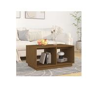 Table basse Marron miel 80x50x40 cm Bois massif de pin814437