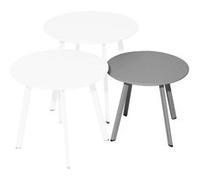 Table basse de jardin ronde acier époxy - Massaï - Ø 40 cm
