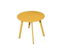 Table basse MASSAÏ acier époxy miel diamètre 60 cm