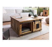 Table basse - MASSIVMOEBEL24 - RAILWAY N° 3007 - Bois massif - Laqué - Style industriel