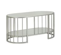 Table Basse Miroir "Smire" 90cm Argent