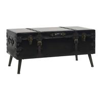 vidaXL Table Basse MDF et Acier Table d'Appoint Table de Salon Décor Chambre