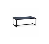 Table basse métal noir 100x50x36cm - Industrielle - pieds en métal design