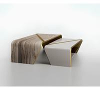Table basse Meubles de salon Table de café Design Bizzotto Nouveau Set 2x Tables