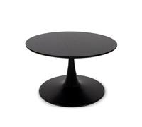 Table Basse - Milton & Oldbrook - Prague Noir - Plateau en MDF - Pied Trompette en Métal