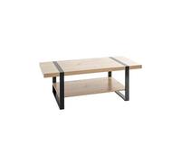 Table Basse "Miranda" 120cm Chêne & Noir