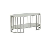Table Basse Miroir "Smire" 90cm Argent