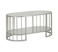 Table Basse Miroir "Smire" 90cm Argent