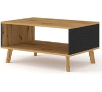TABLE BASSE MOBILE TABLE LUXI 90x60x45cm CHÊNE NOIR MAT