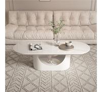 Table basse moderne de luxe blanche pour salon - Petite table de canapé d'appartement élégante, design simple, meuble de maison chic, taille A, pour une décoration minimaliste