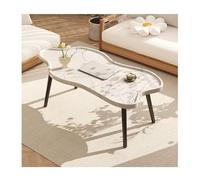 Table basse moderne du milieu du siècle pour salon Table basse en bois naturel avec design minimaliste Grande table de forme spéciale pour la maison et le bureau Assemblage facile 140 x 60 cm