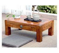 Table basse moderne en bois avec support de rangement au centre, table basse japonaise for le thé au sol, tatami bas avec surface imperméable, pieds robustes, table d'appoint for la maison, grandes ta